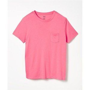 NWT Soffe Womens‎ Boyfriend Pocket Tee Neon Pink Sport Activewear Medium